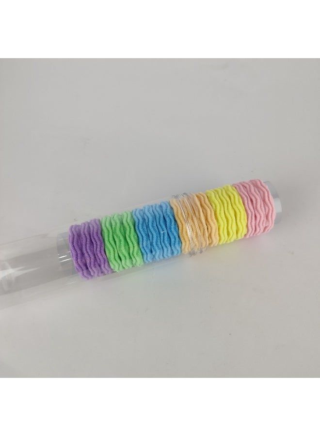 علبة توك شعر استيك ملونة مرنة وناعمة – لا تشد الشعر ومناسبة للاستخدام اليومي - Image 5